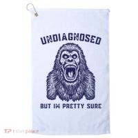 Undiagnosed But Im Pretty Sure Funny Gorilla Golf Towel thumb 0