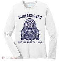 Undiagnosed But Im Pretty Sure Funny Gorilla Women's Long Sleeve Shirt thumb 0