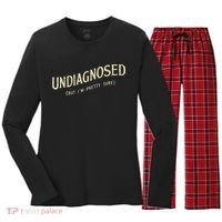 Undiagnosed But IM Pretty Sure Women's Long Sleeve Flannel Pajama Set  thumb 0