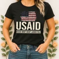 Usaid Because Money Doesn’T Launder Itself Us Americans Women's T-Shirt thumb 2