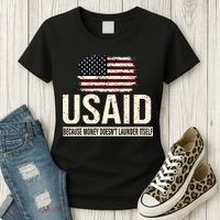 Usaid Because Money Doesn’T Launder Itself Us Americans Women's T-Shirt thumb 3