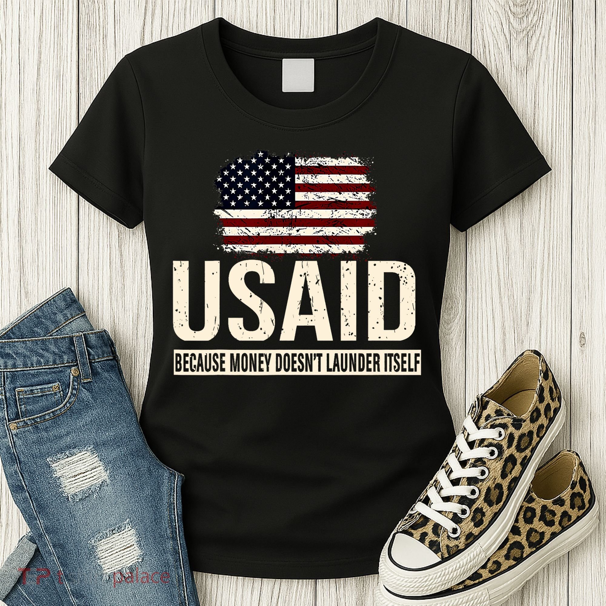 Usaid Because Money Doesn’T Launder Itself Us Americans Women's T-Shirt