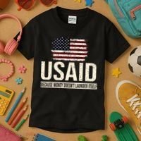 Usaid Because Money Doesn’T Launder Itself Us Americans Kids T-Shirt thumb 3
