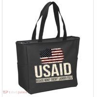 Usaid Because Money Doesn’T Launder Itself Us Americans Tote Bag thumb 2