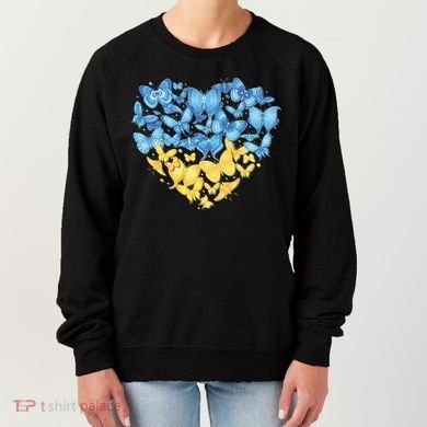 Ukrainian Butterfly Mashup Ukraine Flag Women's Sweatshirt