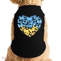 Ukrainian Butterfly Mashup Ukraine Flag Doggie Tank thumb 0