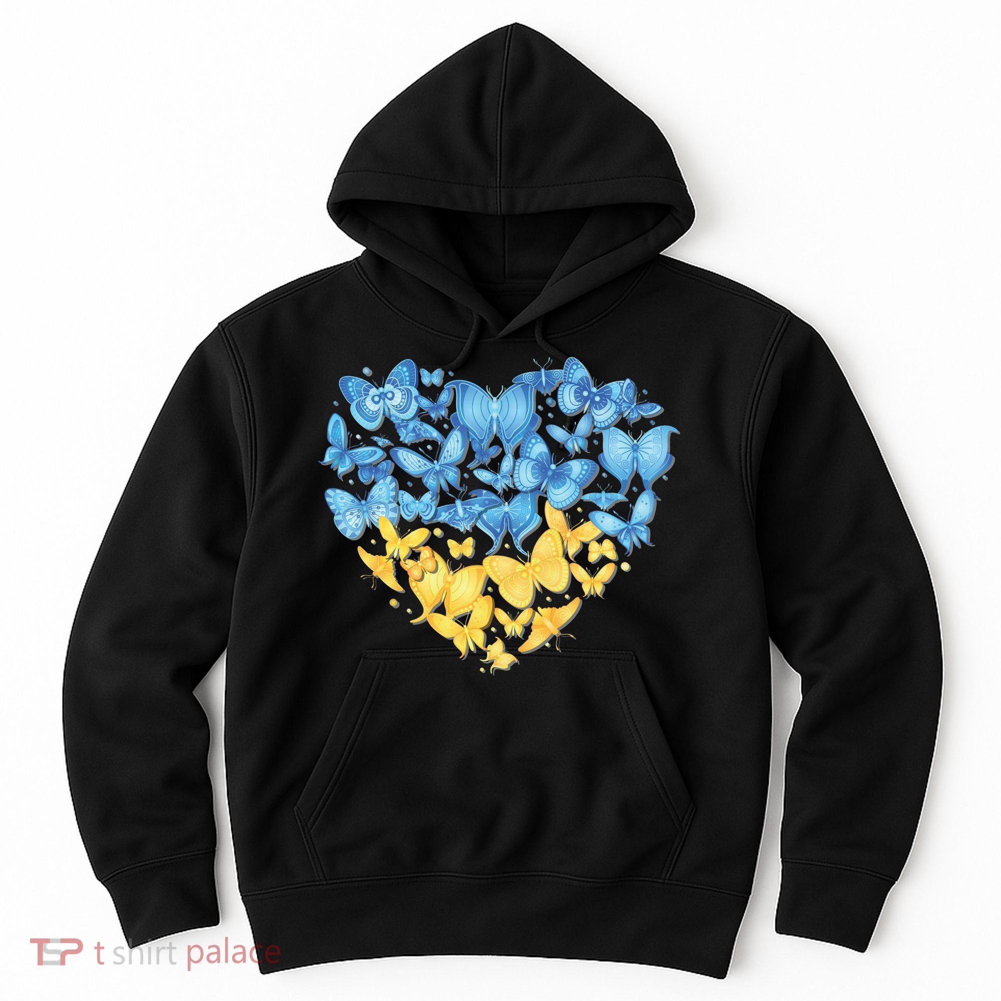 Ukrainian Butterfly Mashup Ukraine Flag Hoodie