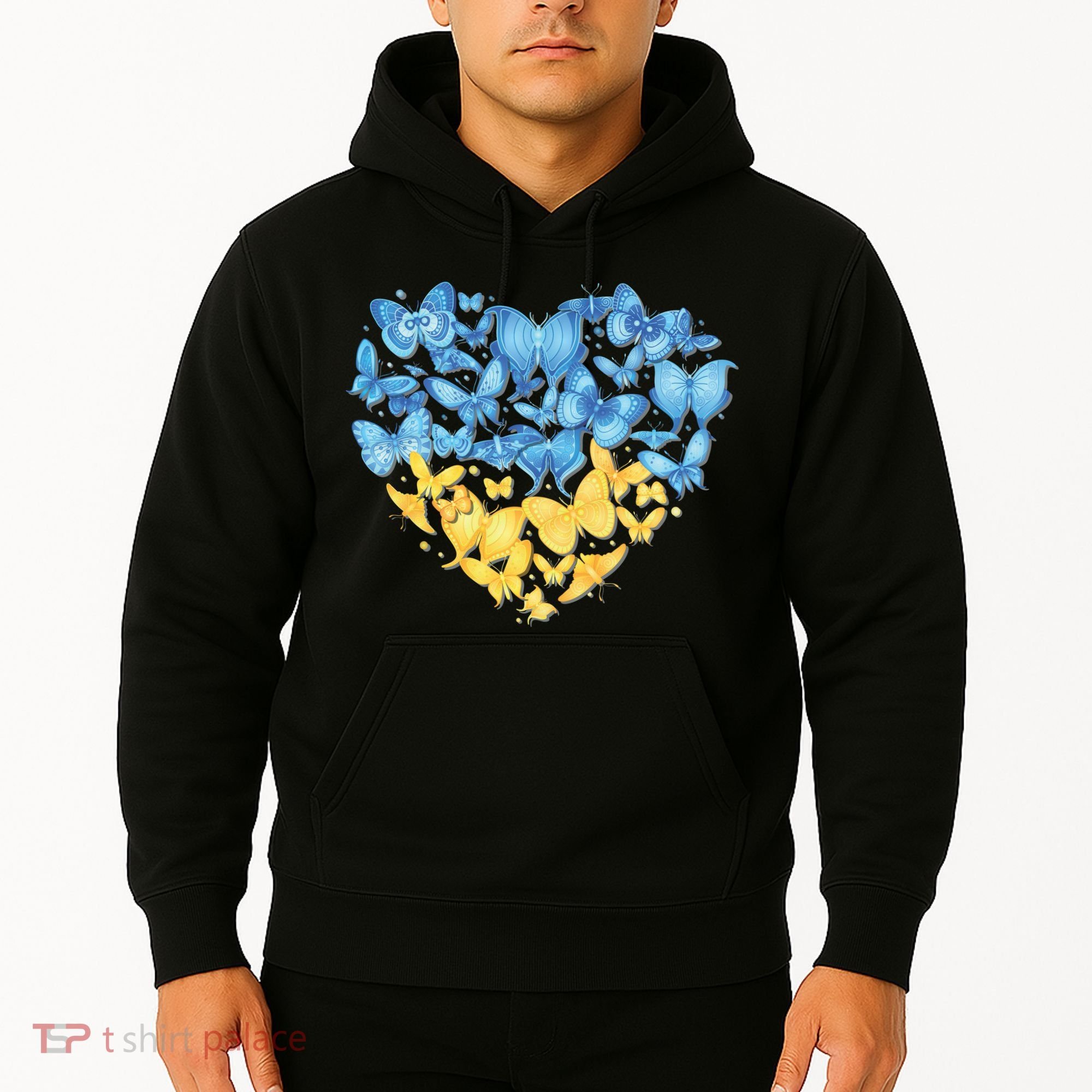 Ukrainian Butterfly Mashup Ukraine Flag Hoodie
