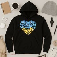 Ukrainian Butterfly Mashup Ukraine Flag Hoodie thumb 3