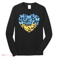 Ukrainian Butterfly Mashup Ukraine Flag Long Sleeve Shirt thumb 0