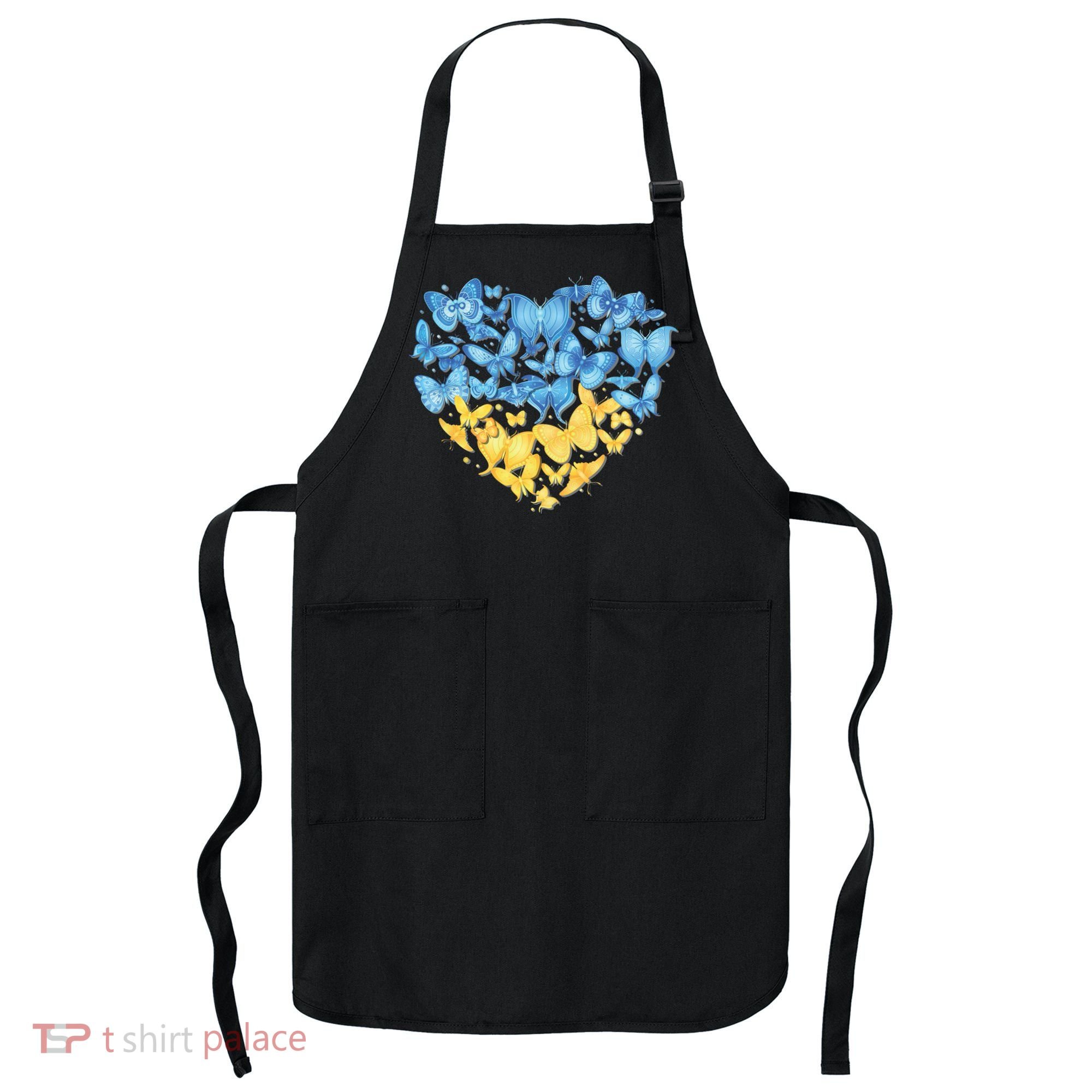 Ukrainian Butterfly Mashup Ukraine Flag Apron