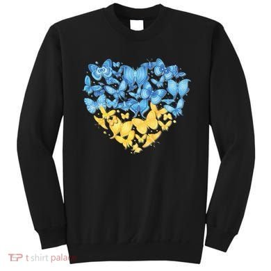 Ukrainian Butterfly Mashup Ukraine Flag Sweatshirt