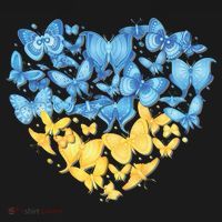Ukrainian Butterfly Mashup Ukraine Flag Sweatshirt thumb 3