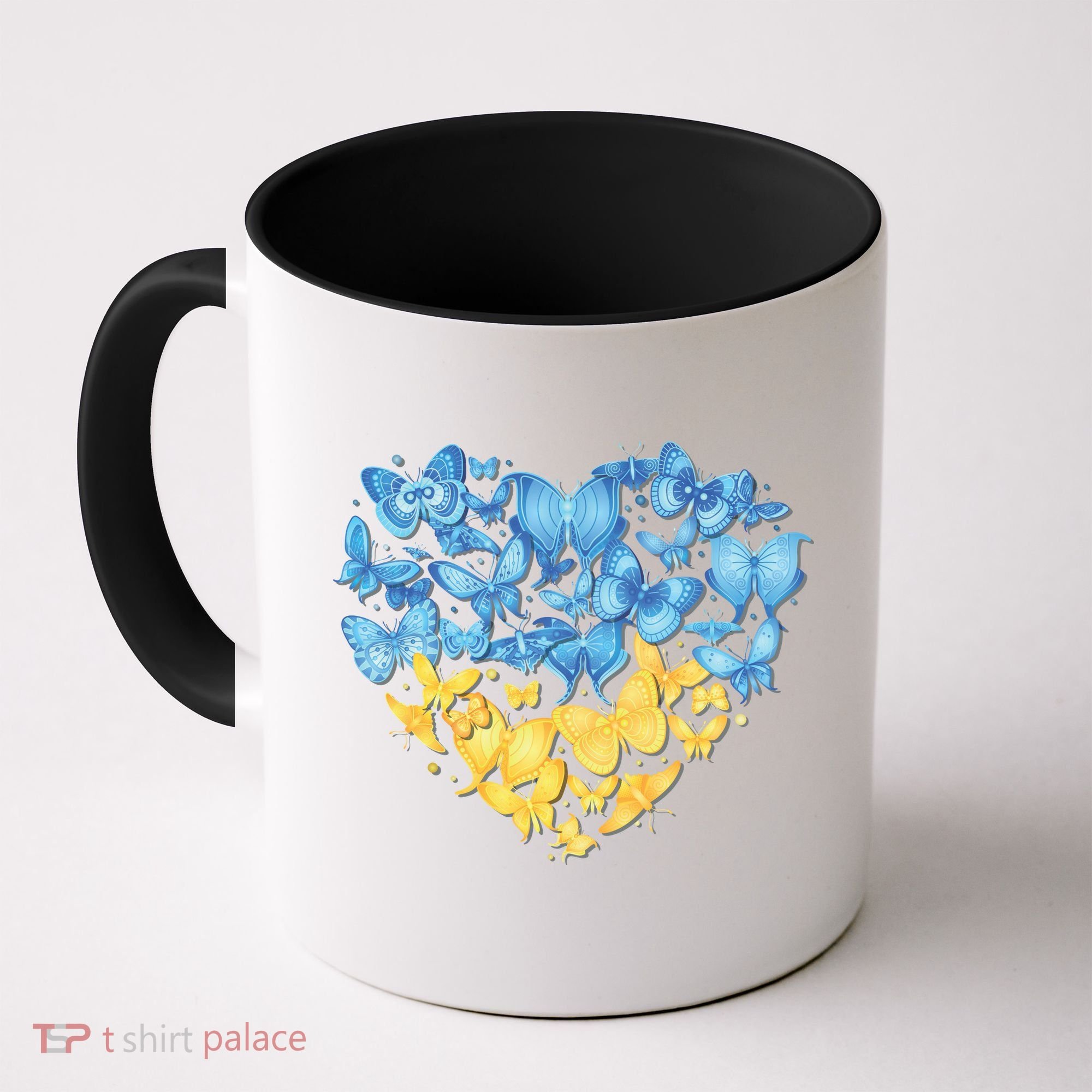 Ukrainian Butterfly Mashup Ukraine Flag Coffee Mug