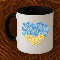 Ukrainian Butterfly Mashup Ukraine Flag Coffee Mug thumb 2