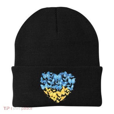 Ukrainian Butterfly Mashup Ukraine Flag Beanie
