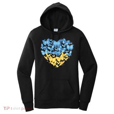 Ukrainian Butterfly Mashup Ukraine Flag Women's Hoodie