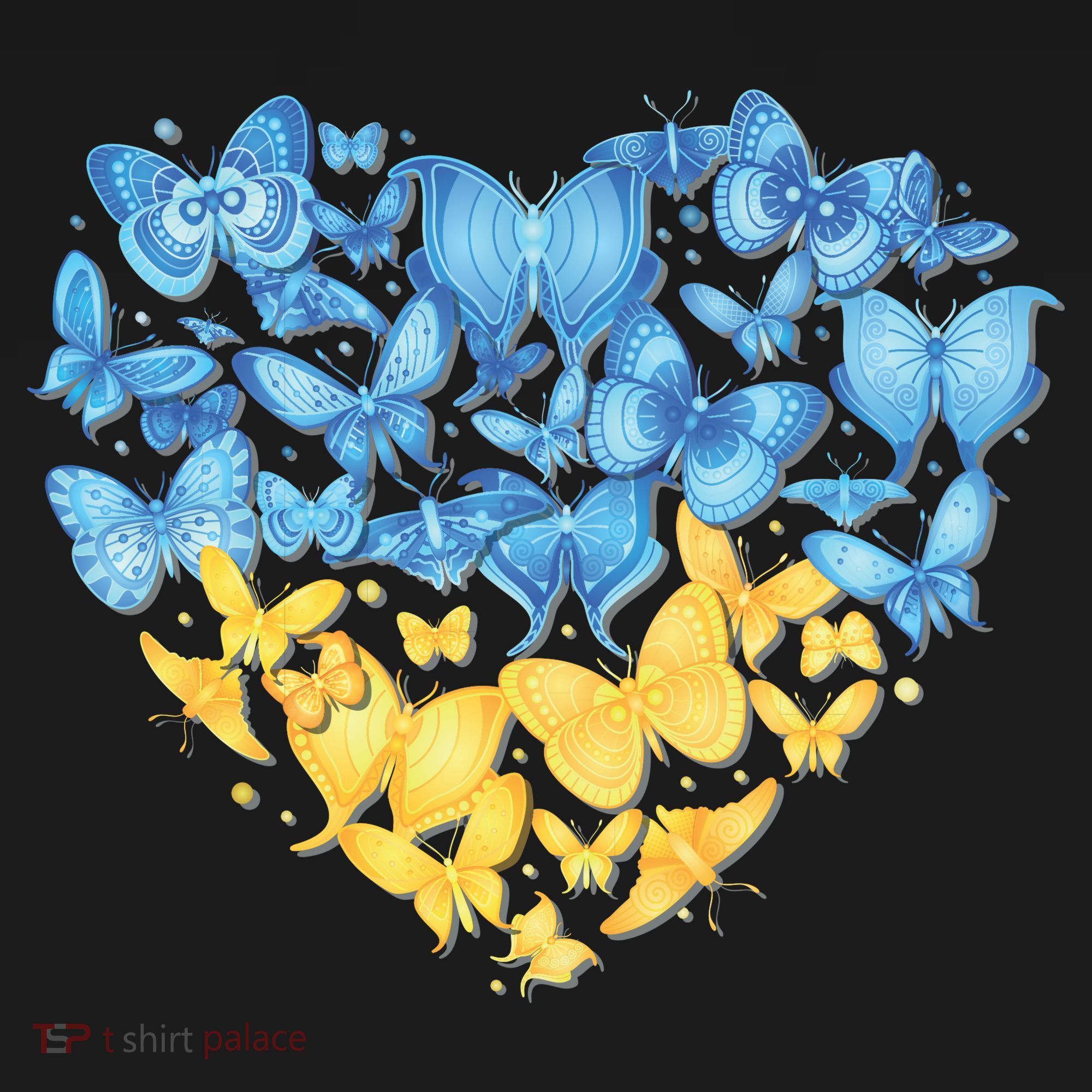 Ukrainian Butterfly Mashup Ukraine Flag Mousepad