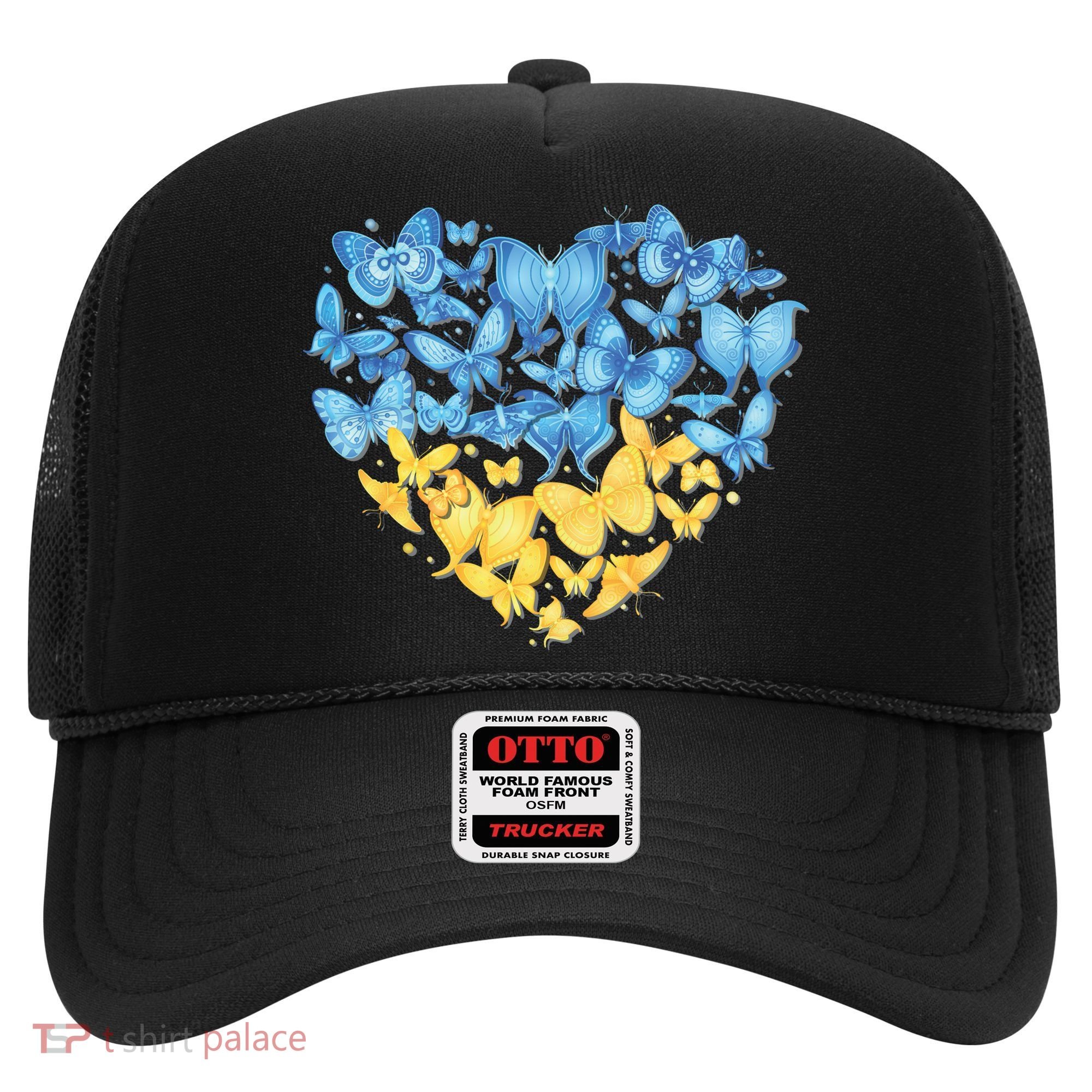 Ukrainian Butterfly Mashup Ukraine Flag Hat