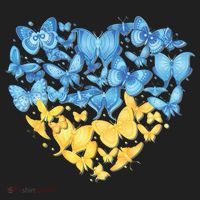 Ukrainian Butterfly Mashup Ukraine Flag Hat thumb 2