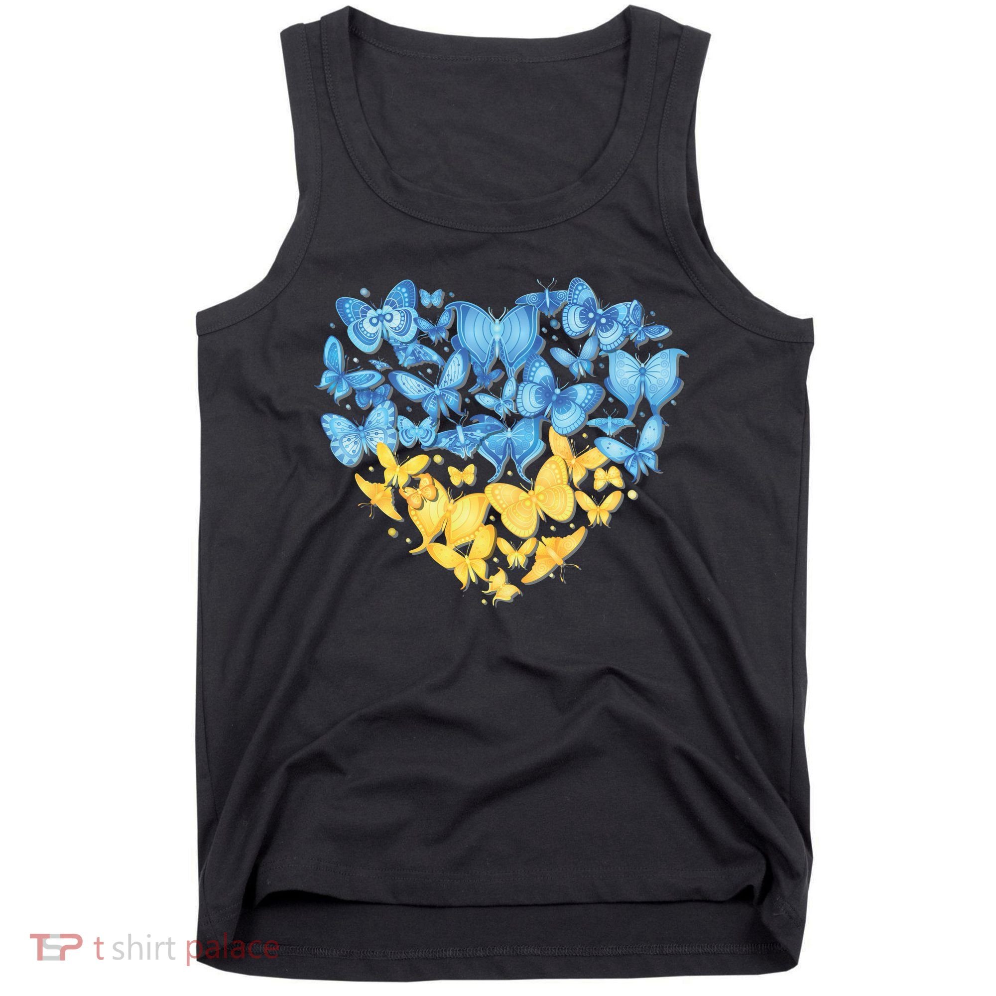 Ukrainian Butterfly Mashup Ukraine Flag Tank Top