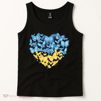 Ukrainian Butterfly Mashup Ukraine Flag Tank Top thumb 2
