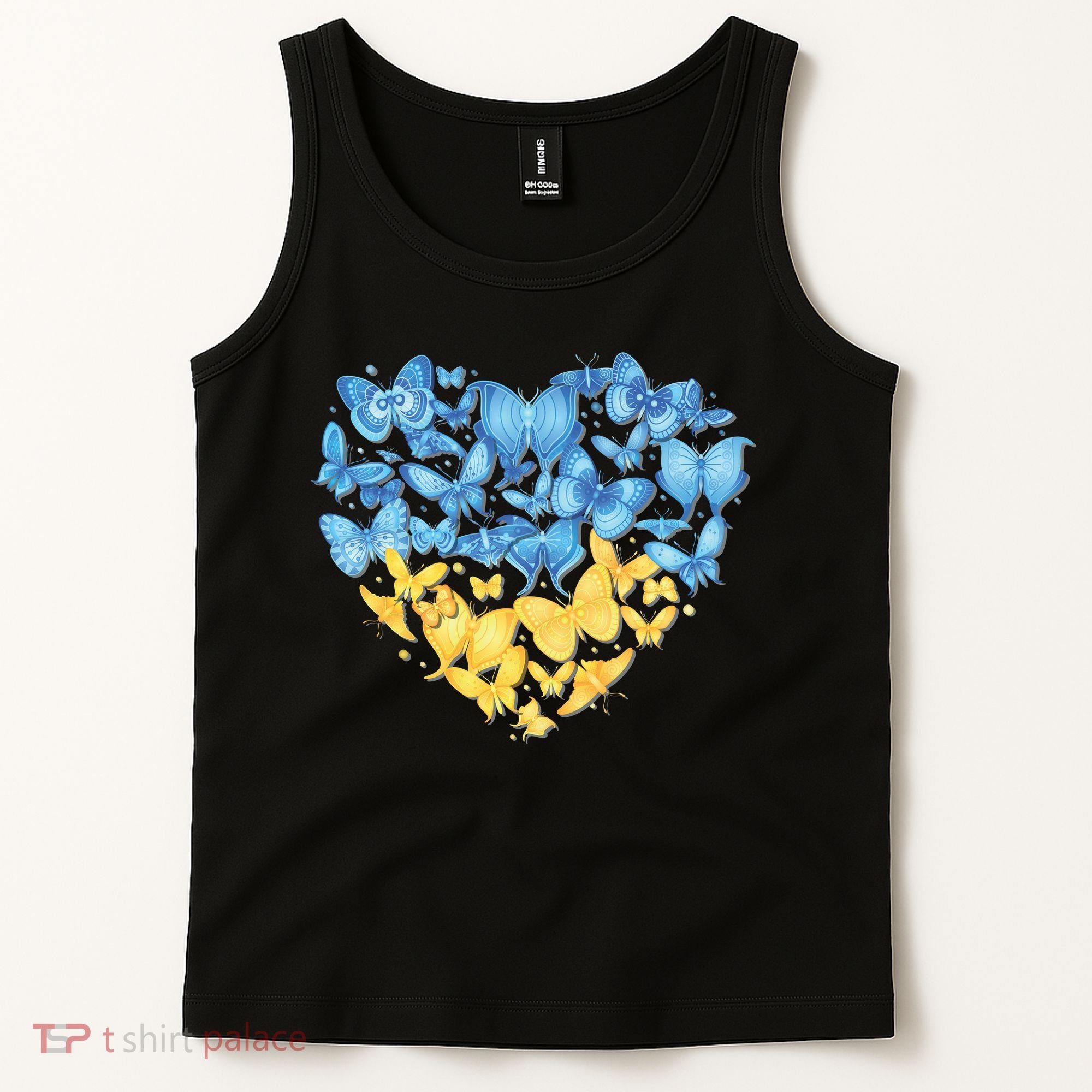 Ukrainian Butterfly Mashup Ukraine Flag Tank Top
