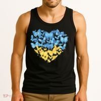 Ukrainian Butterfly Mashup Ukraine Flag Tank Top thumb 3