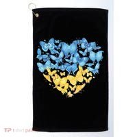 Ukrainian Butterfly Mashup Ukraine Flag Golf Towel thumb 0