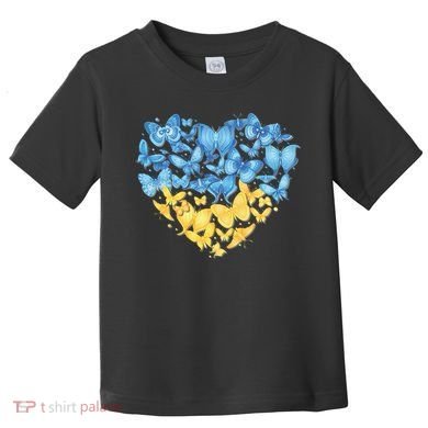 Ukrainian Butterfly Mashup Ukraine Flag Toddler T-Shirt