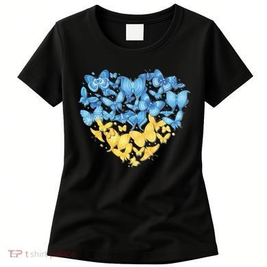 Ukrainian Butterfly Mashup Ukraine Flag Women's T-Shirt