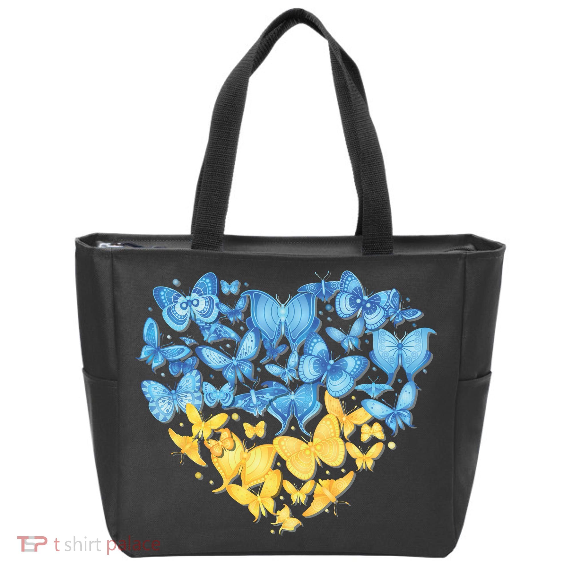 Ukrainian Butterfly Mashup Ukraine Flag Tote Bag