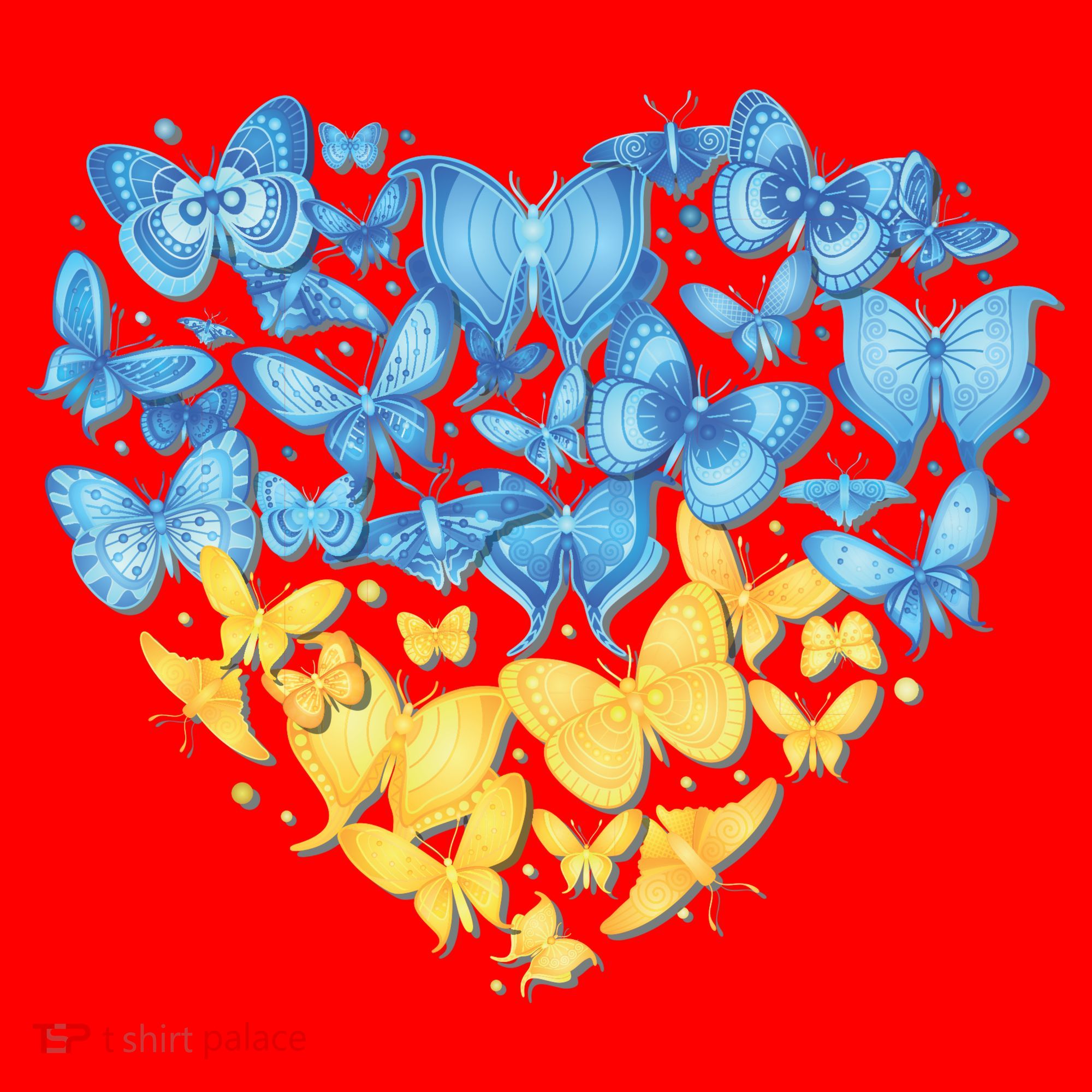 Ukrainian Butterfly Mashup Ukraine Flag Santa Hat