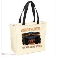 Unbothered By Negative Souls Juneteenth Black Women Freedom Tote Bag thumb 2