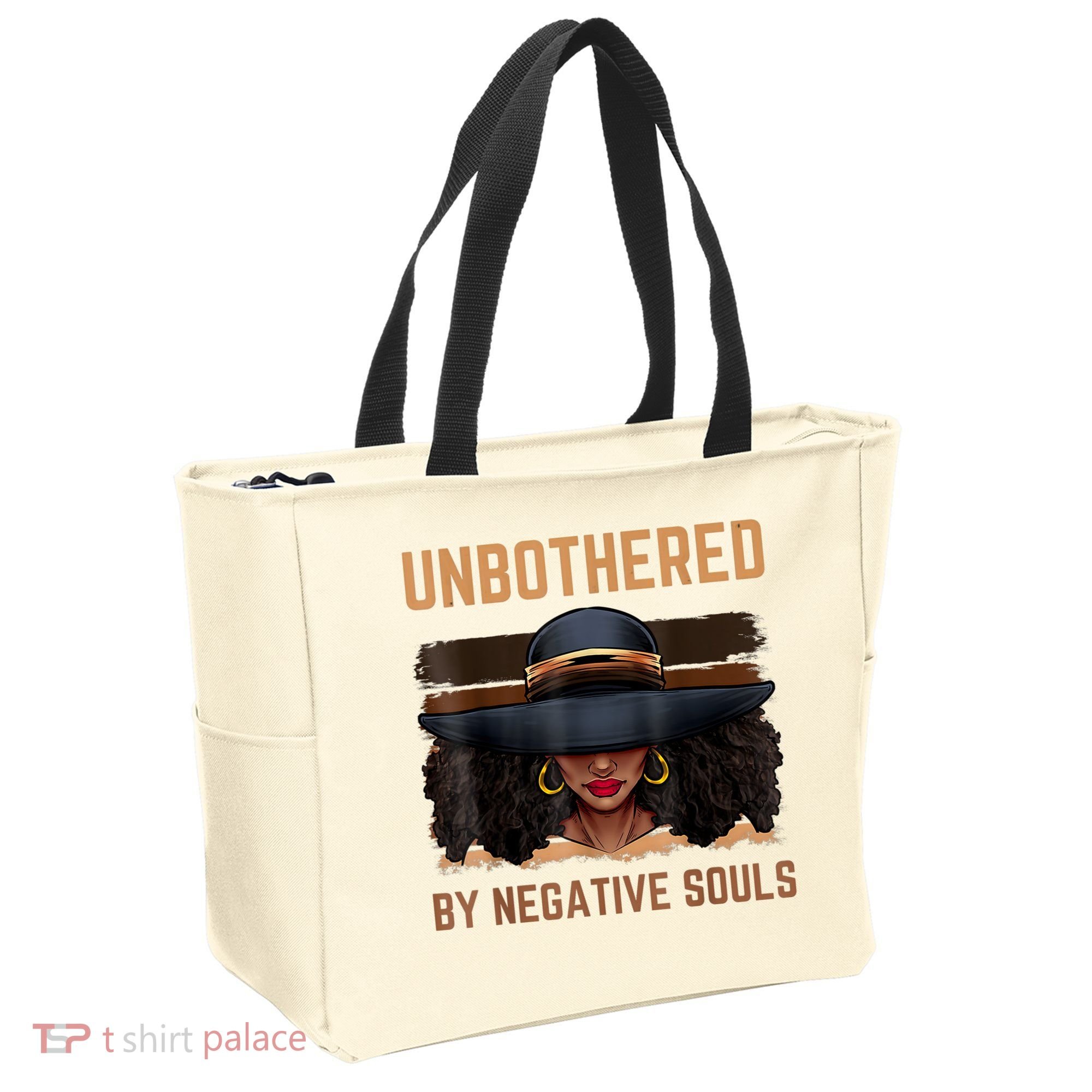 Unbothered By Negative Souls Juneteenth Black Women Freedom Tote Bag