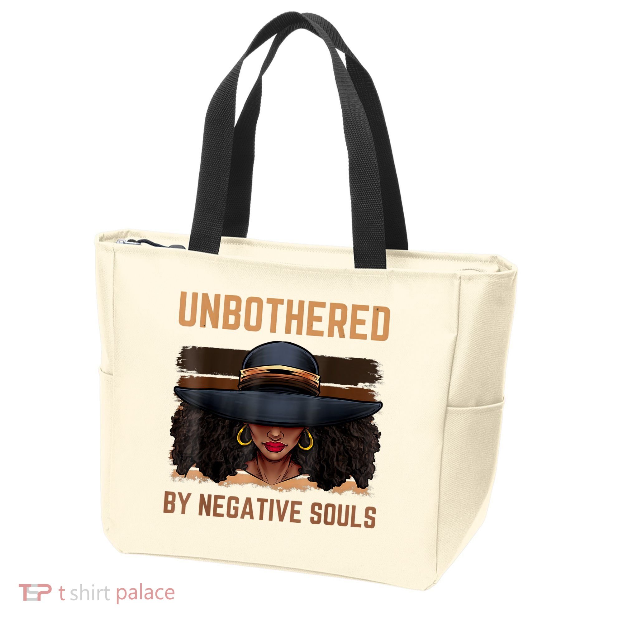 Unbothered By Negative Souls Juneteenth Black Women Freedom Tote Bag