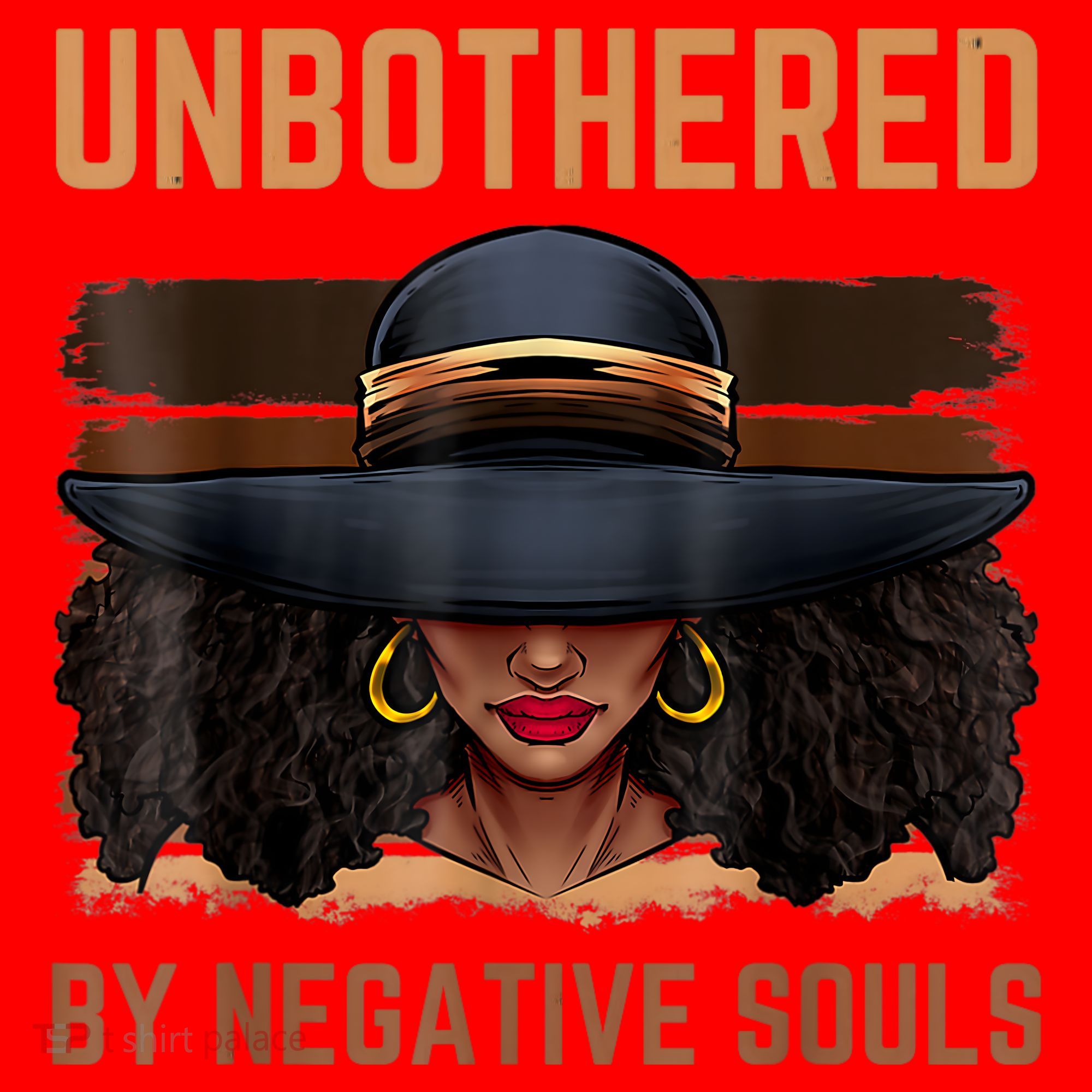 Unbothered By Negative Souls Juneteenth Black Women Freedom Santa Hat