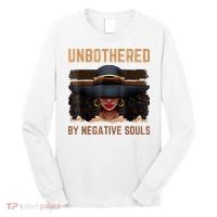 Unbothered By Negative Souls Juneteenth Black Women Freedom Long Sleeve Shirt thumb 0