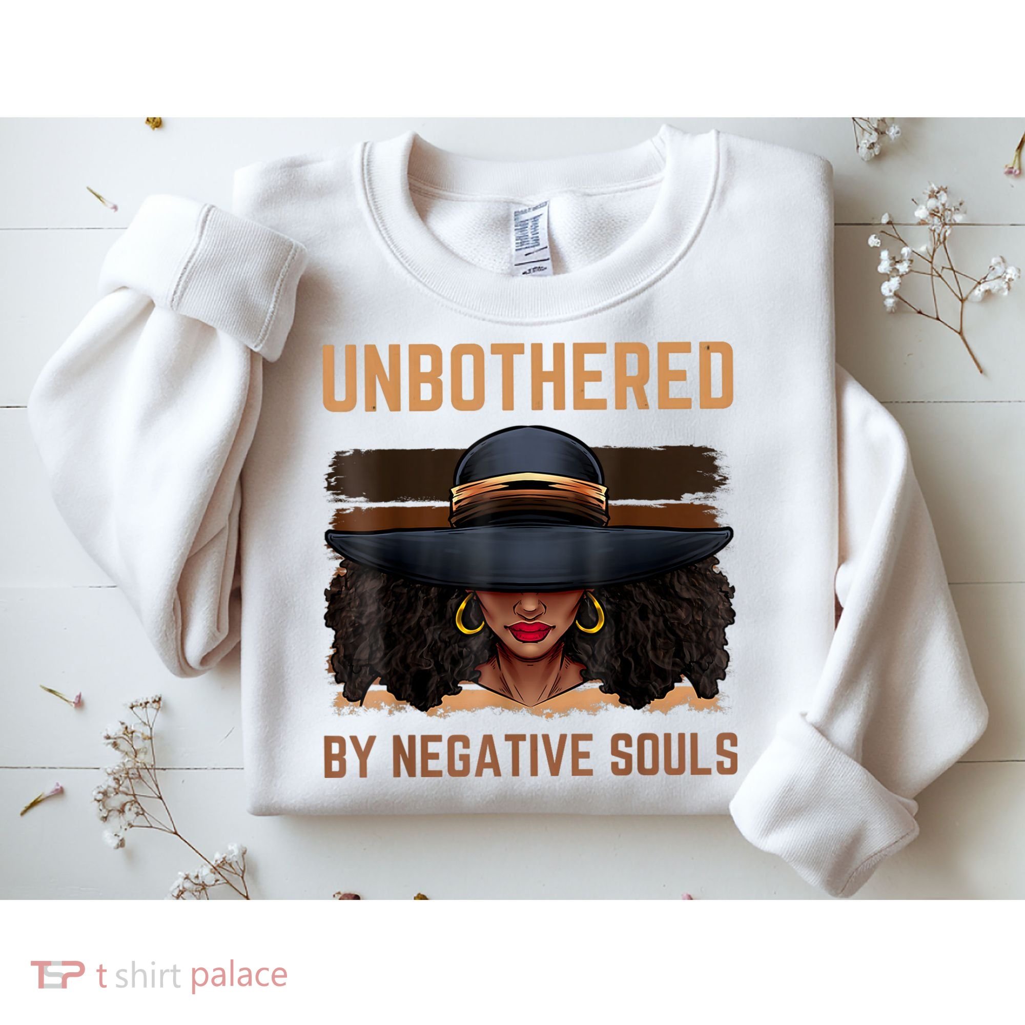 Unbothered By Negative Souls Juneteenth Black Women Freedom Sweatshirt