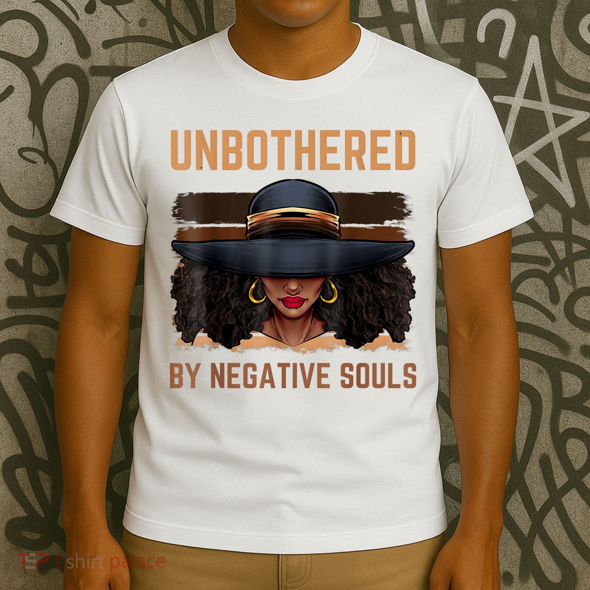 Unbothered By Negative Souls Juneteenth Black Women Freedom T-Shirt