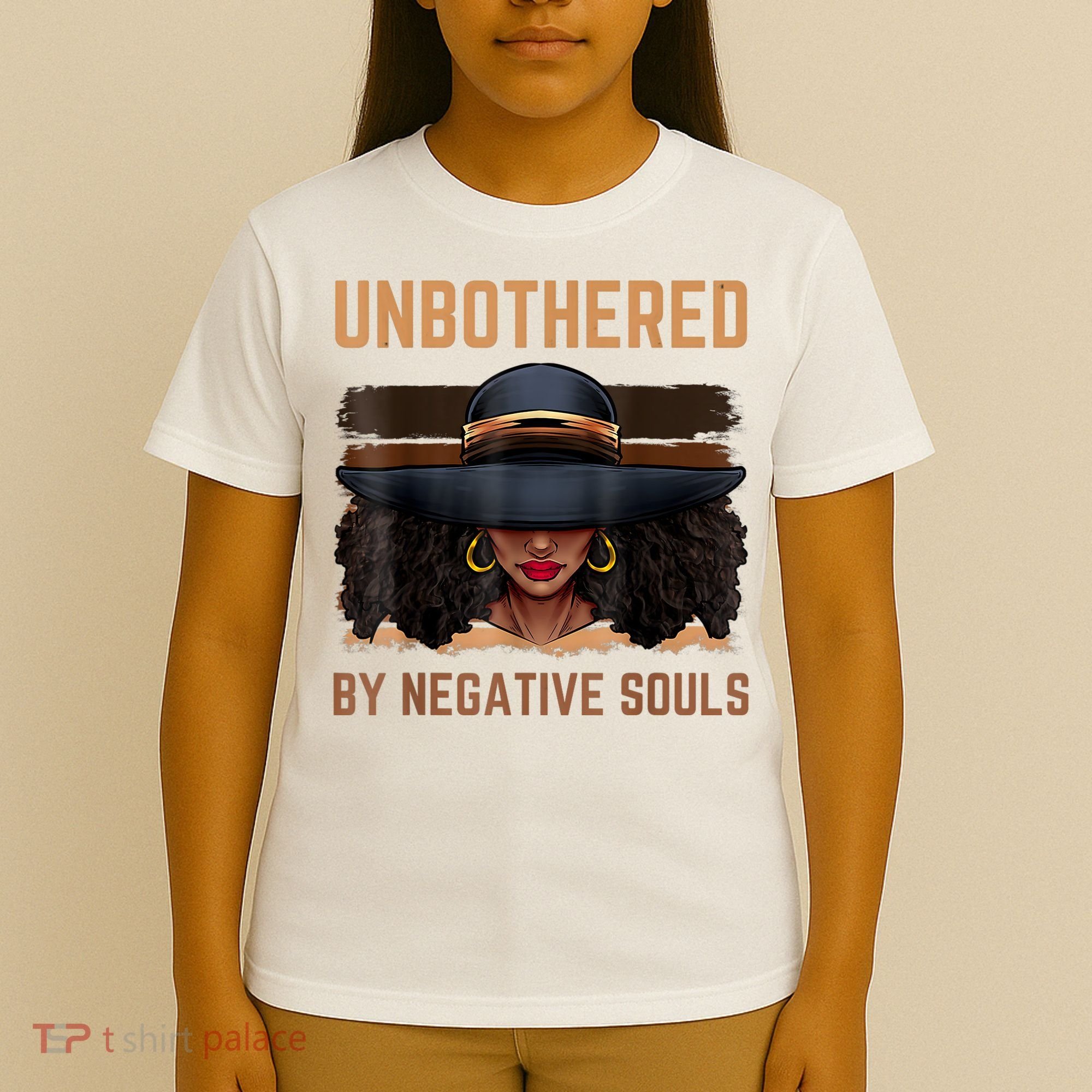 Unbothered By Negative Souls Juneteenth Black Women Freedom T-Shirt