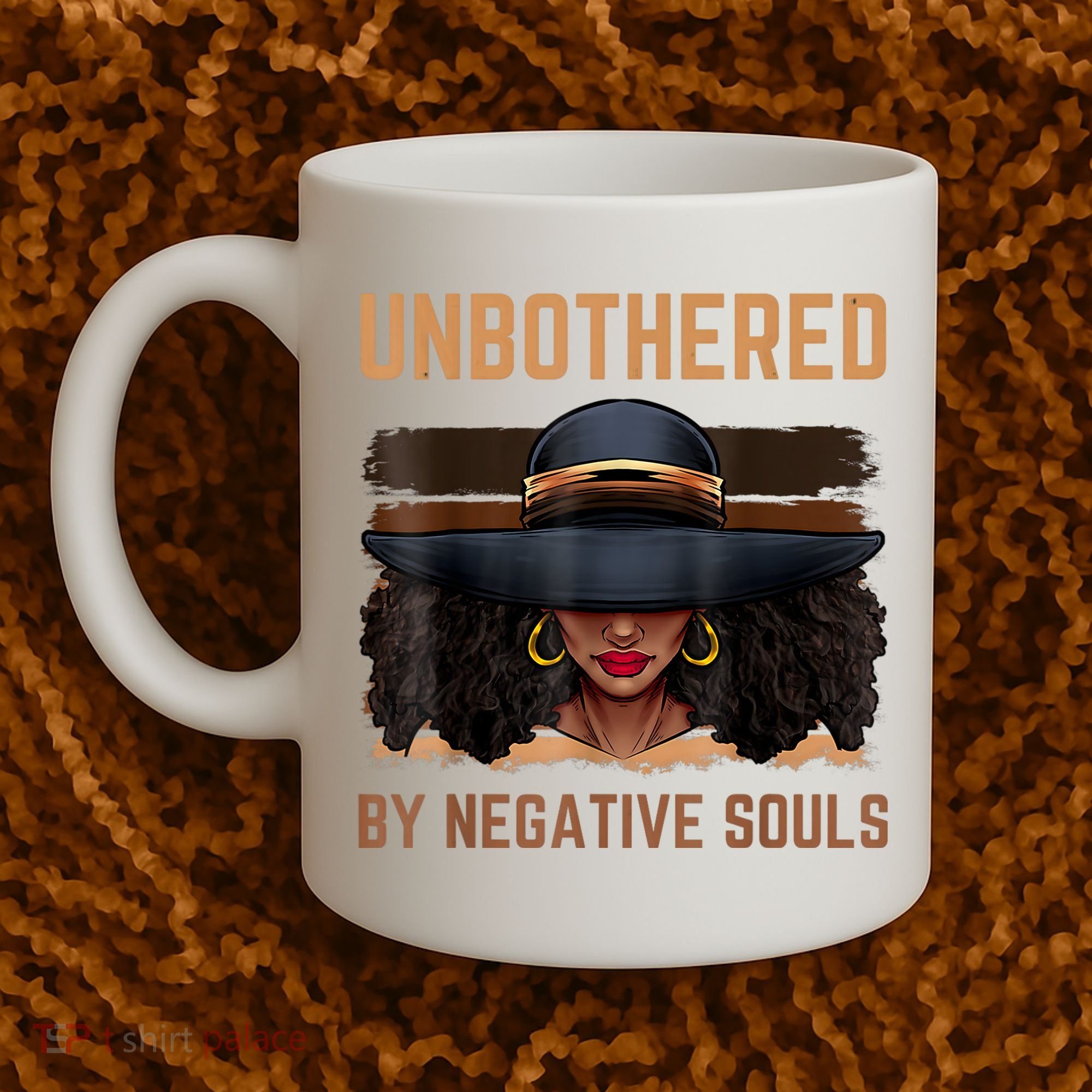 Unbothered By Negative Souls Juneteenth Black Women Freedom Coffee Mug
