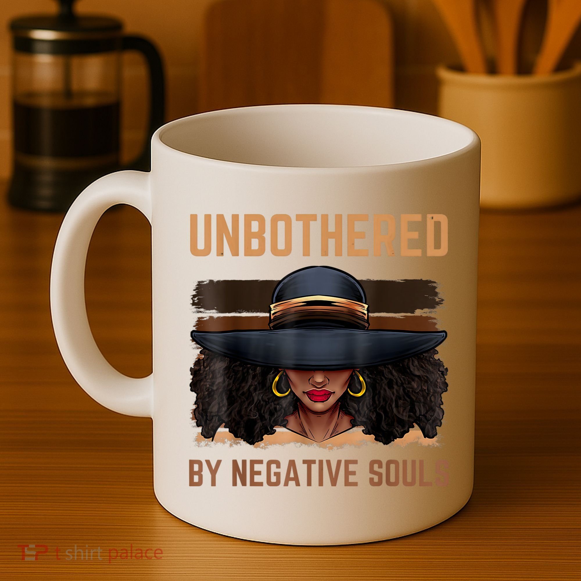 Unbothered By Negative Souls Juneteenth Black Women Freedom Coffee Mug