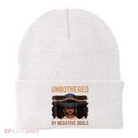 Unbothered By Negative Souls Juneteenth Black Women Freedom Beanie thumb 0