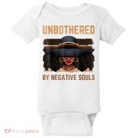 Unbothered By Negative Souls Juneteenth Black Women Freedom Baby Bodysuit thumb 0