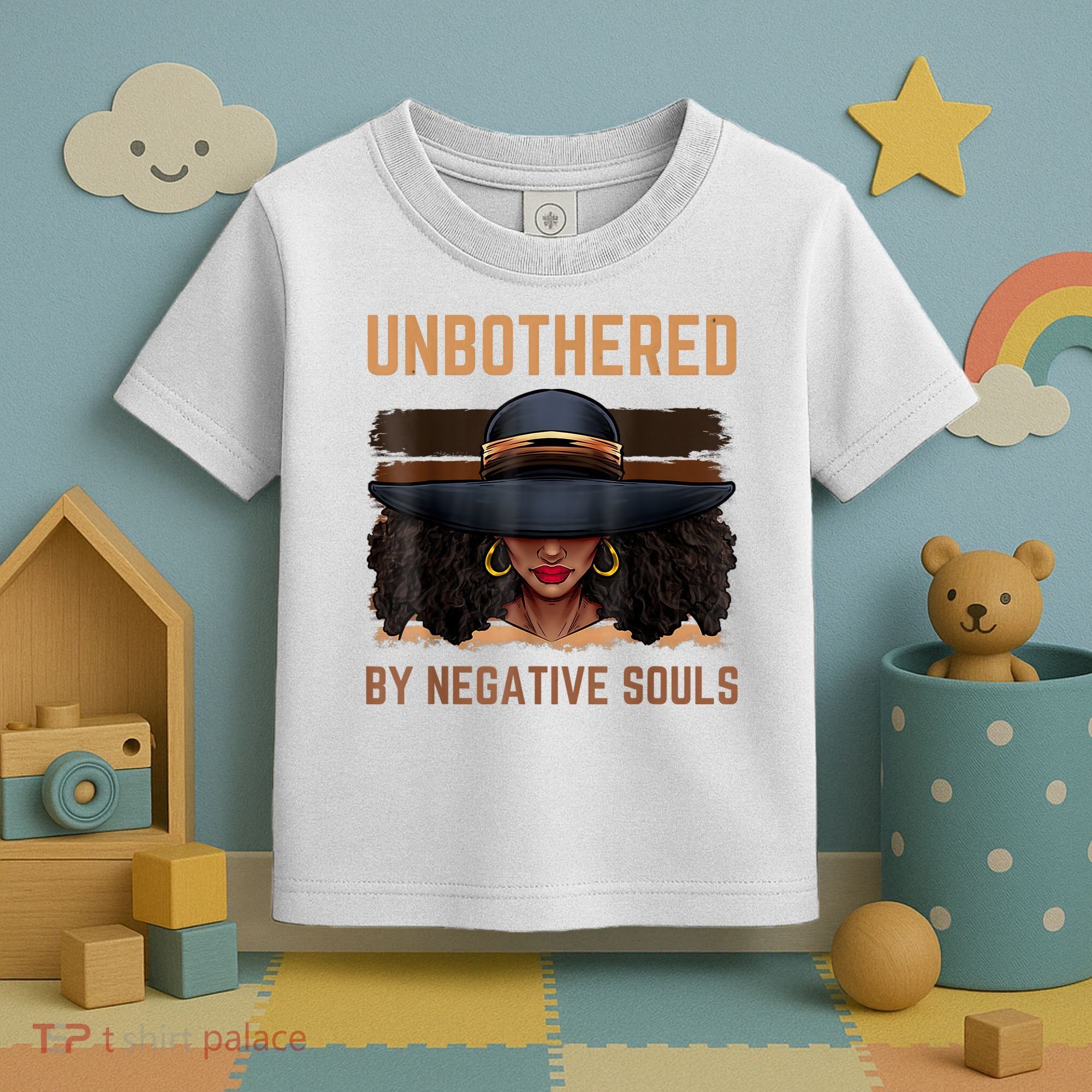 Unbothered By Negative Souls Juneteenth Black Women Freedom Toddler T-Shirt