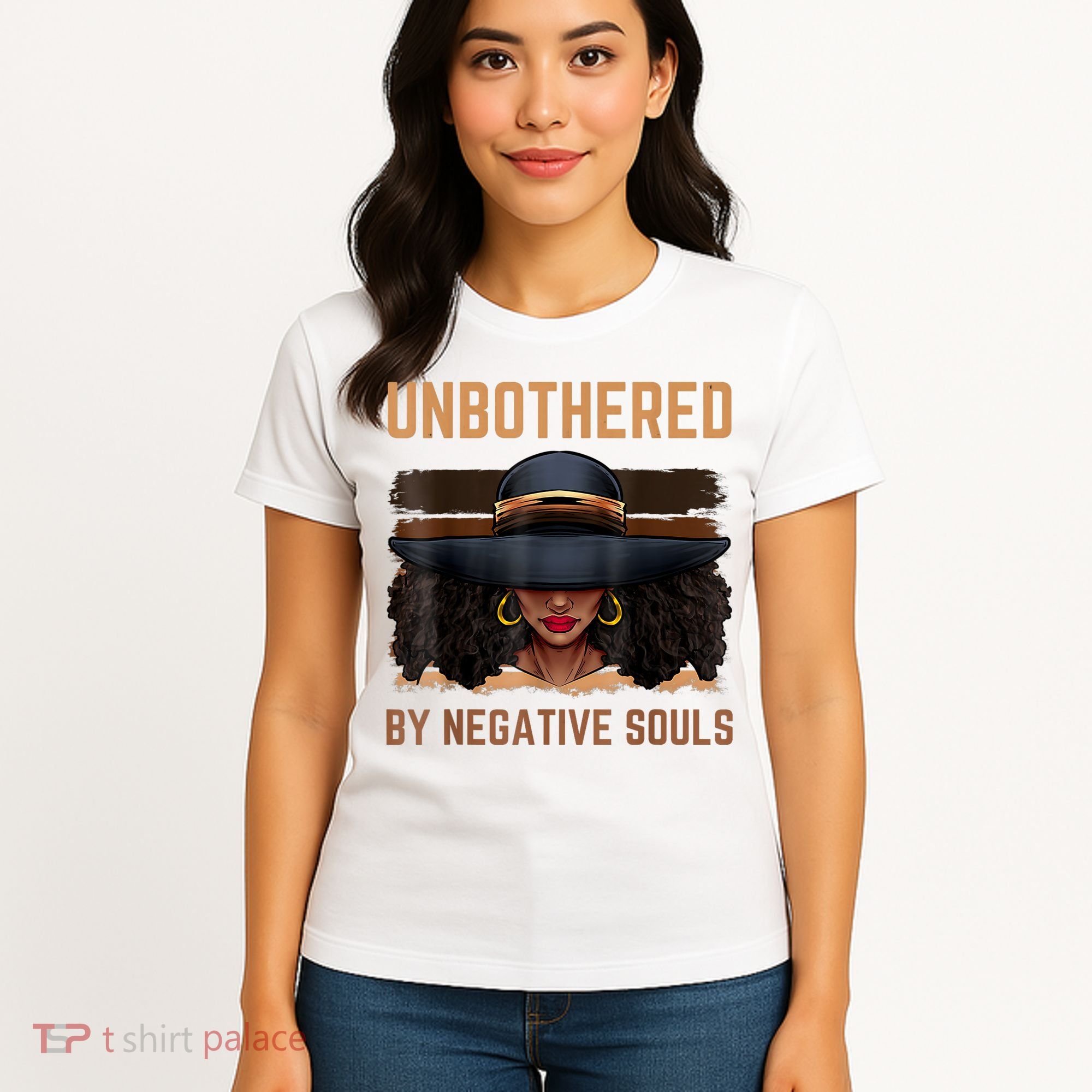 Unbothered By Negative Souls Juneteenth Black Women Freedom Women's T-Shirt