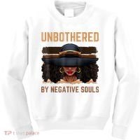 Unbothered By Negative Souls Juneteenth Black Women Freedom Kids Sweatshirt thumb 0