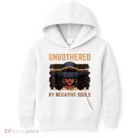 Unbothered By Negative Souls Juneteenth Black Women Freedom Kids Hoodie thumb 0
