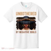 Unbothered By Negative Souls Juneteenth Black Women Freedom Kids T-Shirt thumb 0